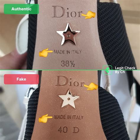 Spotting Fake Dior Shoes vs Real: A Guide